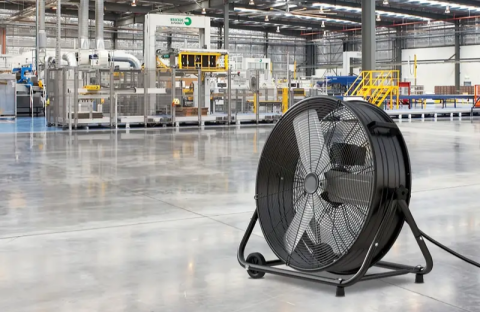 Industrial floor and pedestal fans