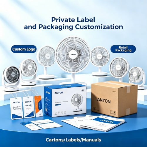 Custom fan instruction manual and labels