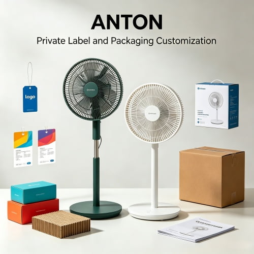 Custom fan packaging color box design