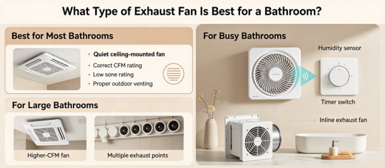 What Type of Exhaust Fan Is Best for a Bathroom?