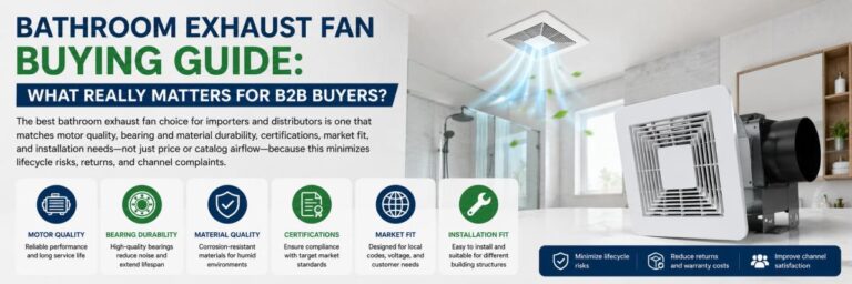 Bathroom Exhaust Fan Buying Guide: What Really Matters for B2B Buyers?