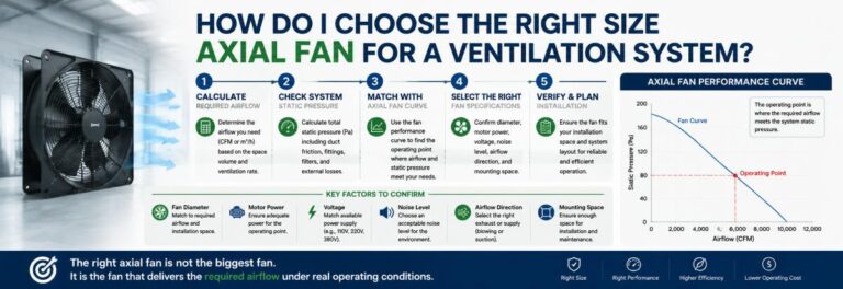 How Do I Choose the Right Size Axial Fan for a Ventilation System?