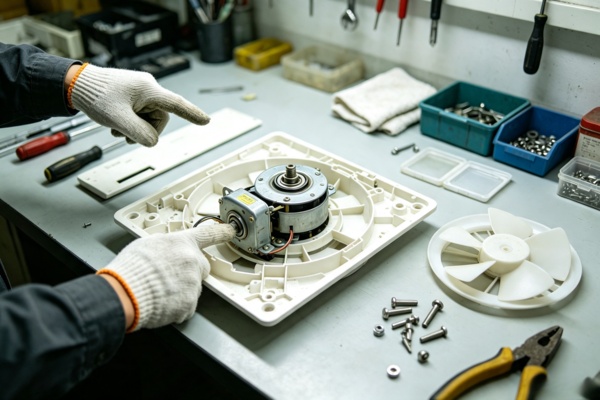 Bathroom exhaust fan motor and bearing quality effects motor bearing material quality and fan durability
