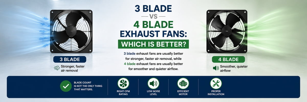 3 Blade Vs 4 Blade Exhaust Fans: Which Is Better?