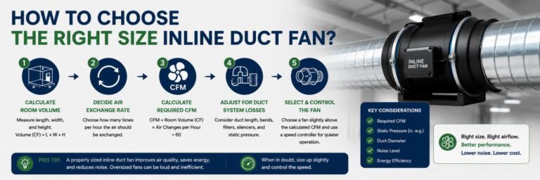 How to Choose the Right Size Inline Duct Fan?
